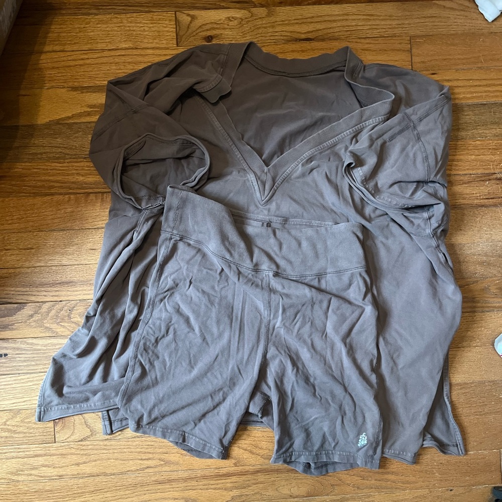 FP Movement by Free People Brown Lounge Set